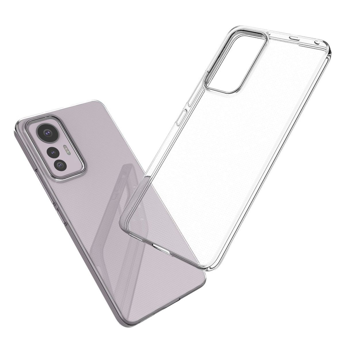 COVERKINGZ Handyhülle Case Ultra dünn, 12 Backcover, 5G, Lite Xiaomi, Transparent