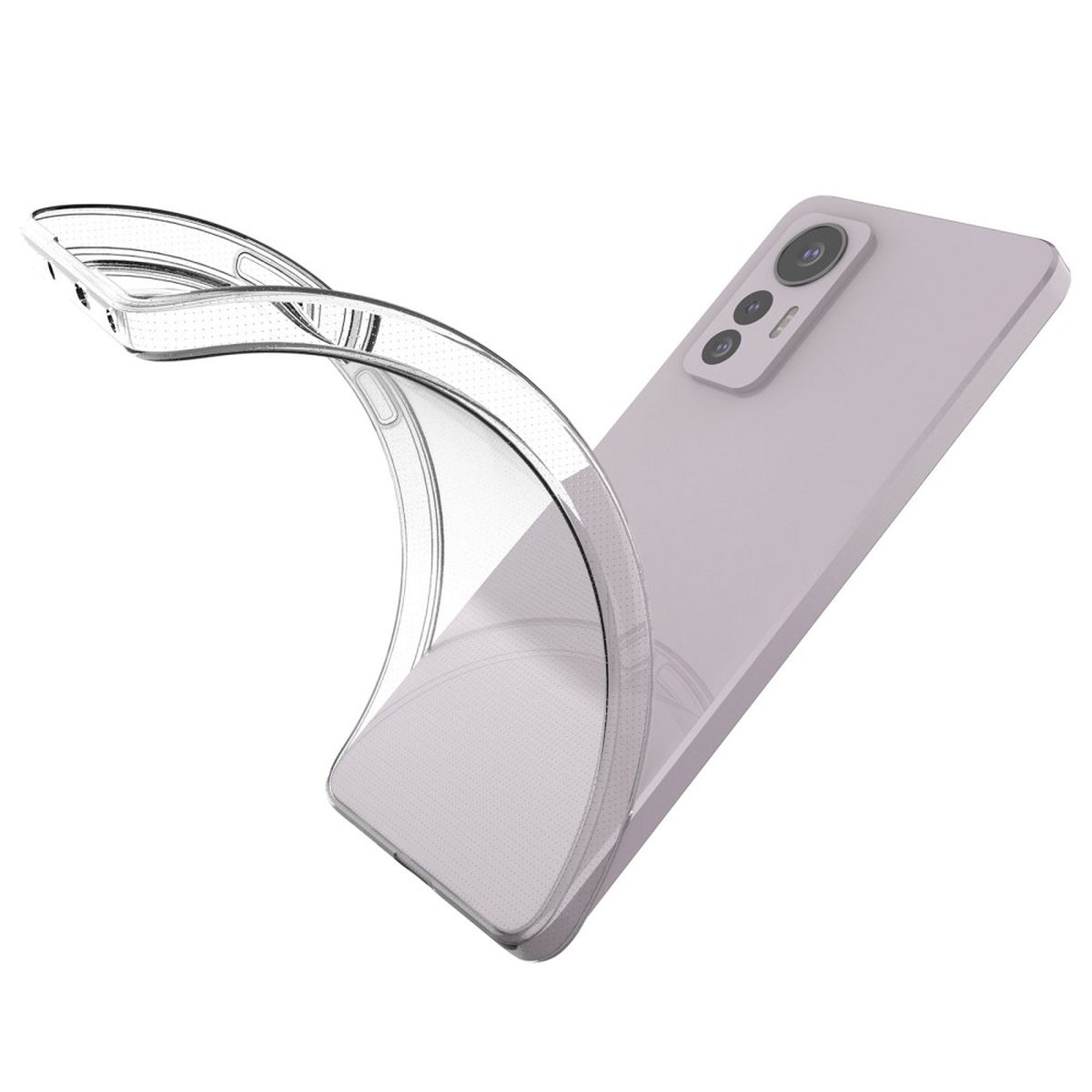 Backcover, COVERKINGZ 12 5G, Xiaomi, Case Ultra Handyhülle Lite Transparent dünn,