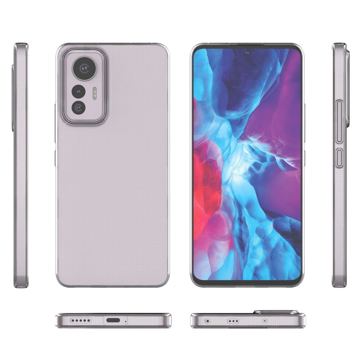 COVERKINGZ Handyhülle Case Ultra Xiaomi, Transparent dünn, Backcover, Lite 12 5G
