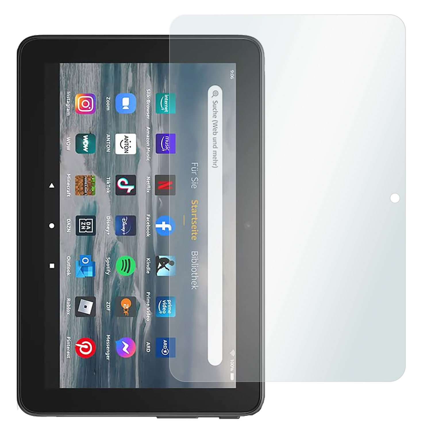 SLABO 2 x Crystal (2022)) 7-Tablet Amazon Clear Fire 12. Displayschutz(für Generation