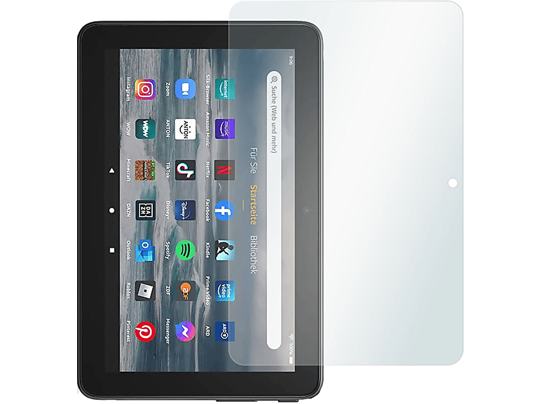SLABO 2 x Crystal Clear Displayschutz(für 12. Fire Generation (2022)) 7-Tablet Amazon