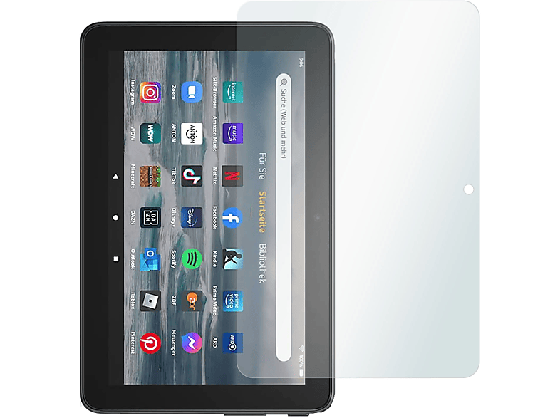 2 Displayschutz(für Generation Clear 7-Tablet Fire Amazon 12. Crystal SLABO x (2022))