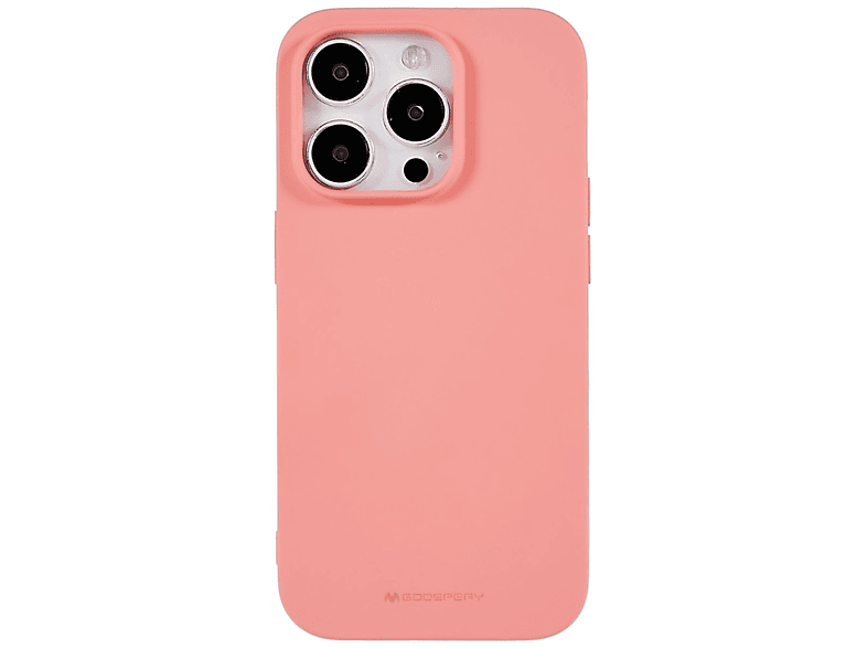 COVERKINGZ Handycase aus Silikon, Lachsfarben Pro, Apple, Rosa / Backcover, 14 iPhone