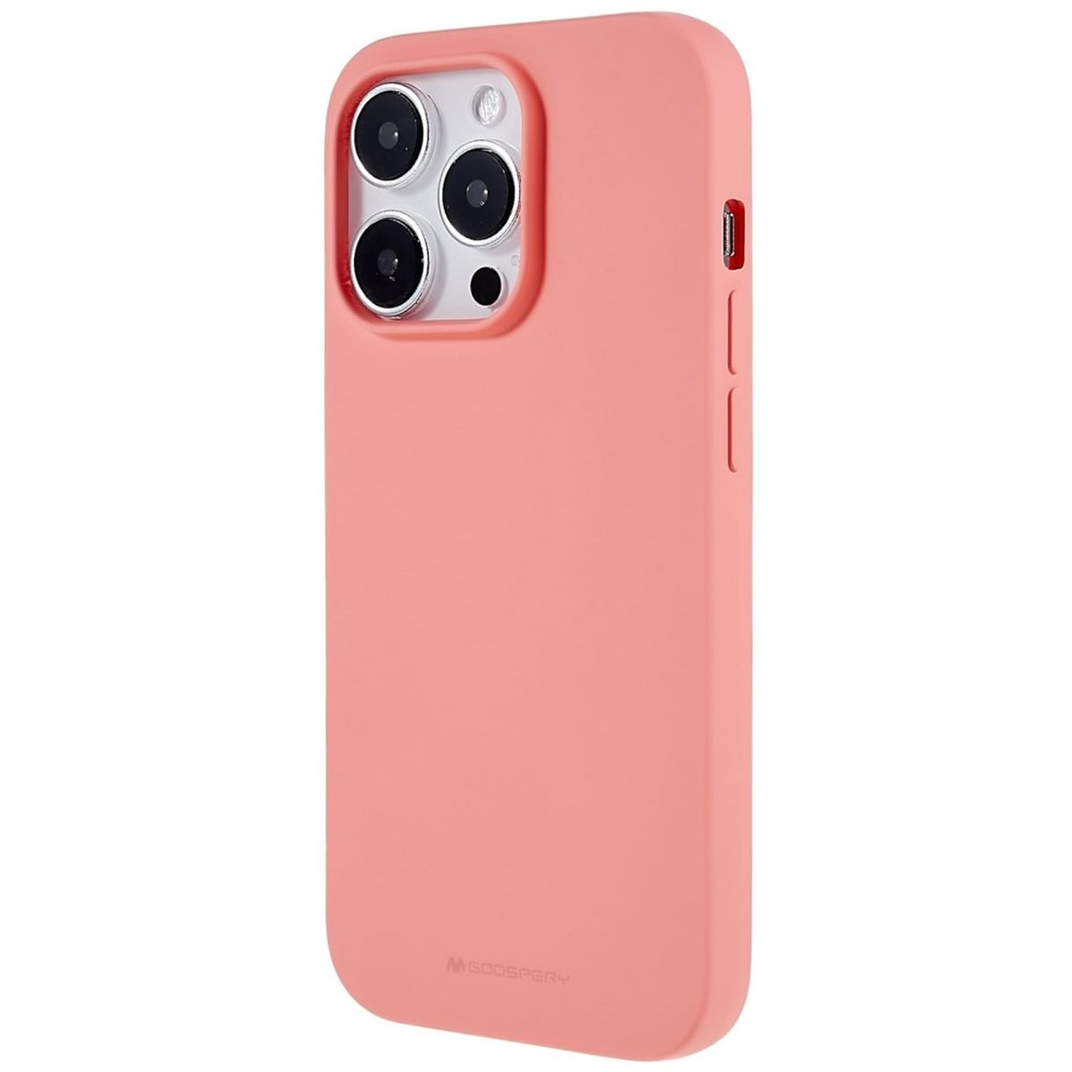 COVERKINGZ Handycase / Backcover, Lachsfarben iPhone Rosa aus Apple, 14 Pro, Silikon
