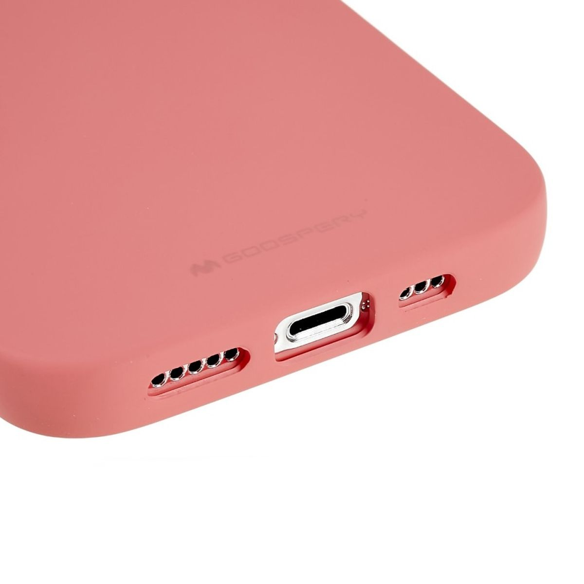 Silikon, aus Pro, COVERKINGZ iPhone 14 Rosa / Backcover, Handycase Lachsfarben Apple,