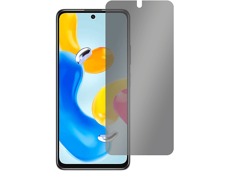 SLABO Blickschutz View Displayschutz(für Note Xiaomi Schwarz 5G) Protection 360° 11S Redmi