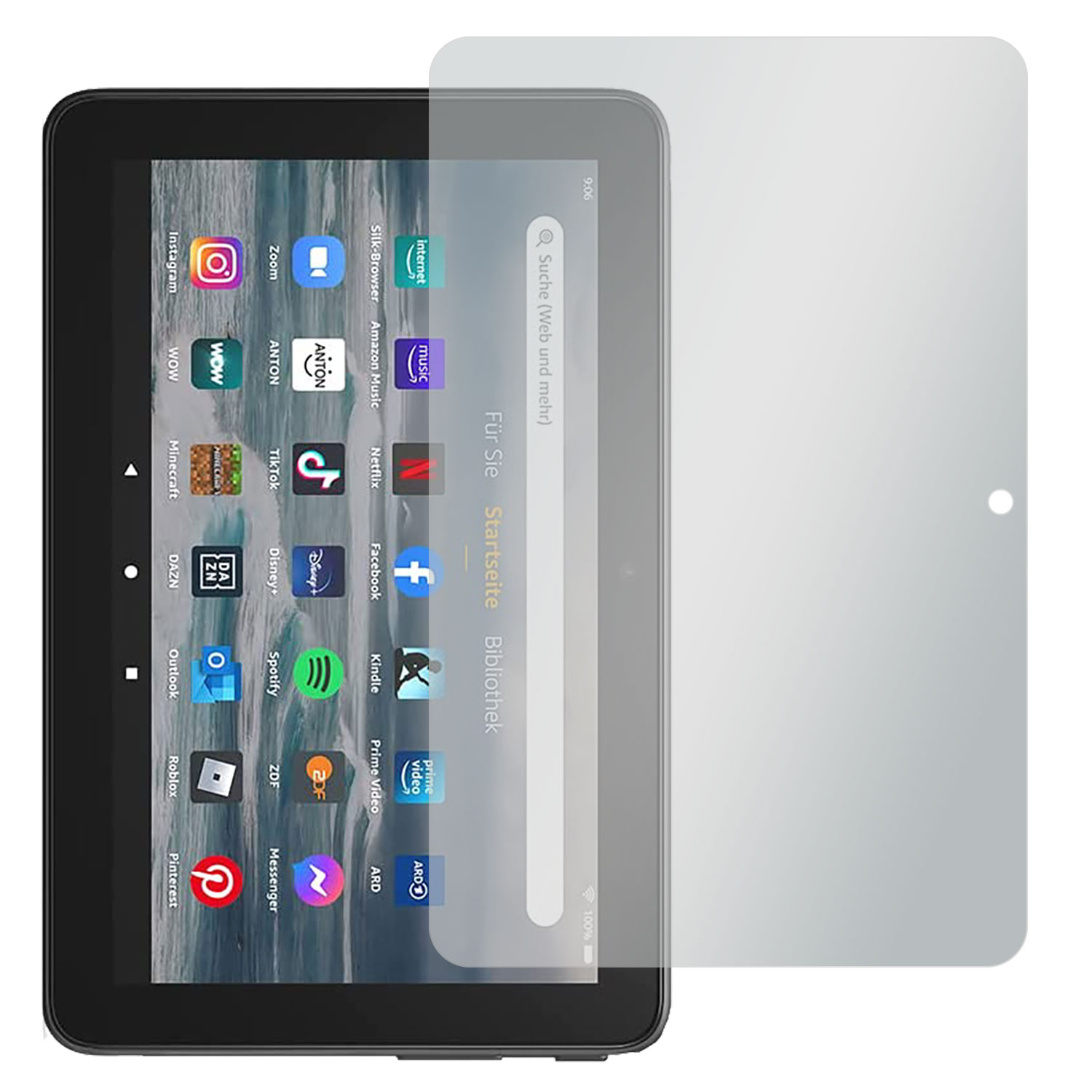 SLABO 2 x 7-Tablet Amazon Generation (2022)) No Displayschutz(für 12. Fire Reflexion