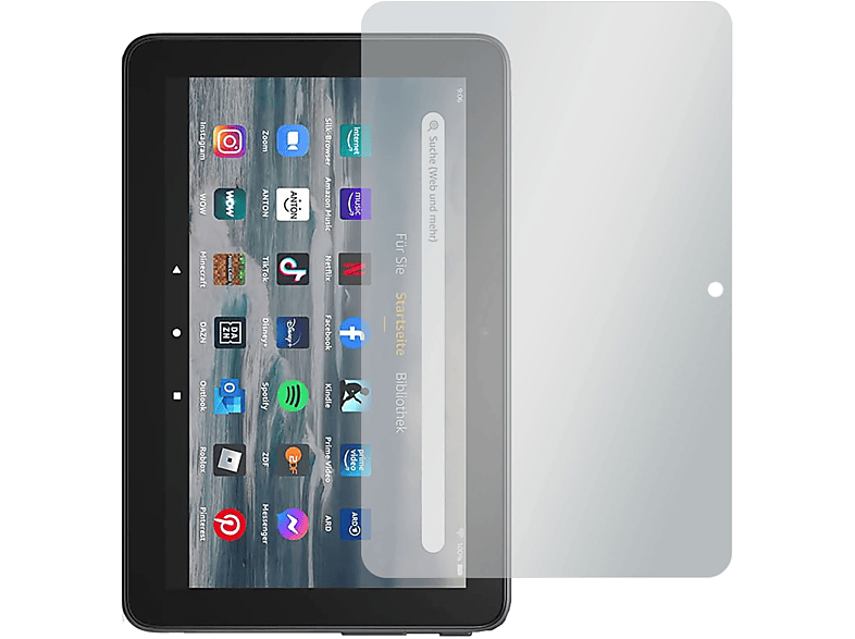 SLABO 2 x No Displayschutz(für 12. 7-Tablet (2022)) Amazon Generation Fire Reflexion