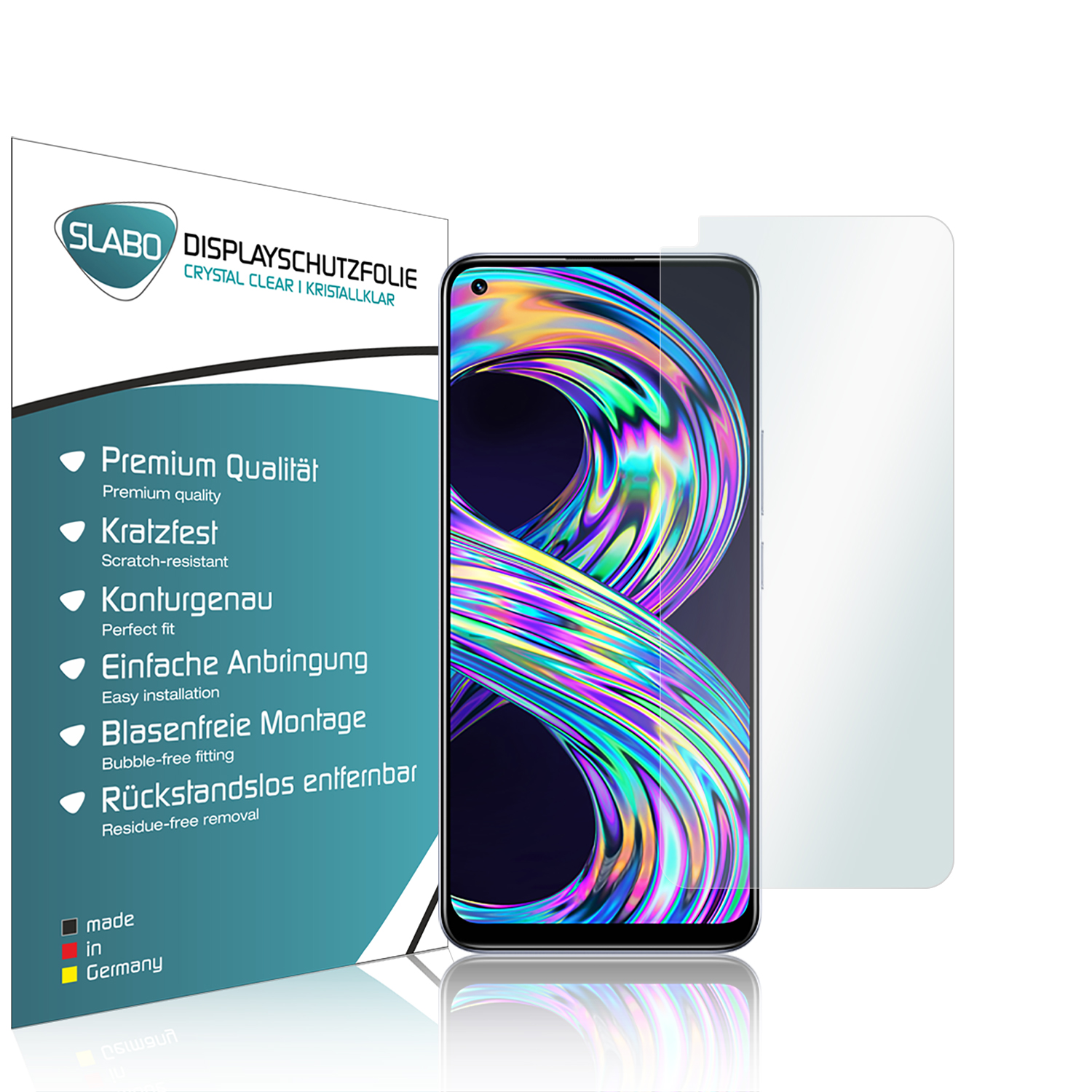 SLABO 4 x Crystal Realme Clear Pro) 8 | 8 Displayschutz(für
