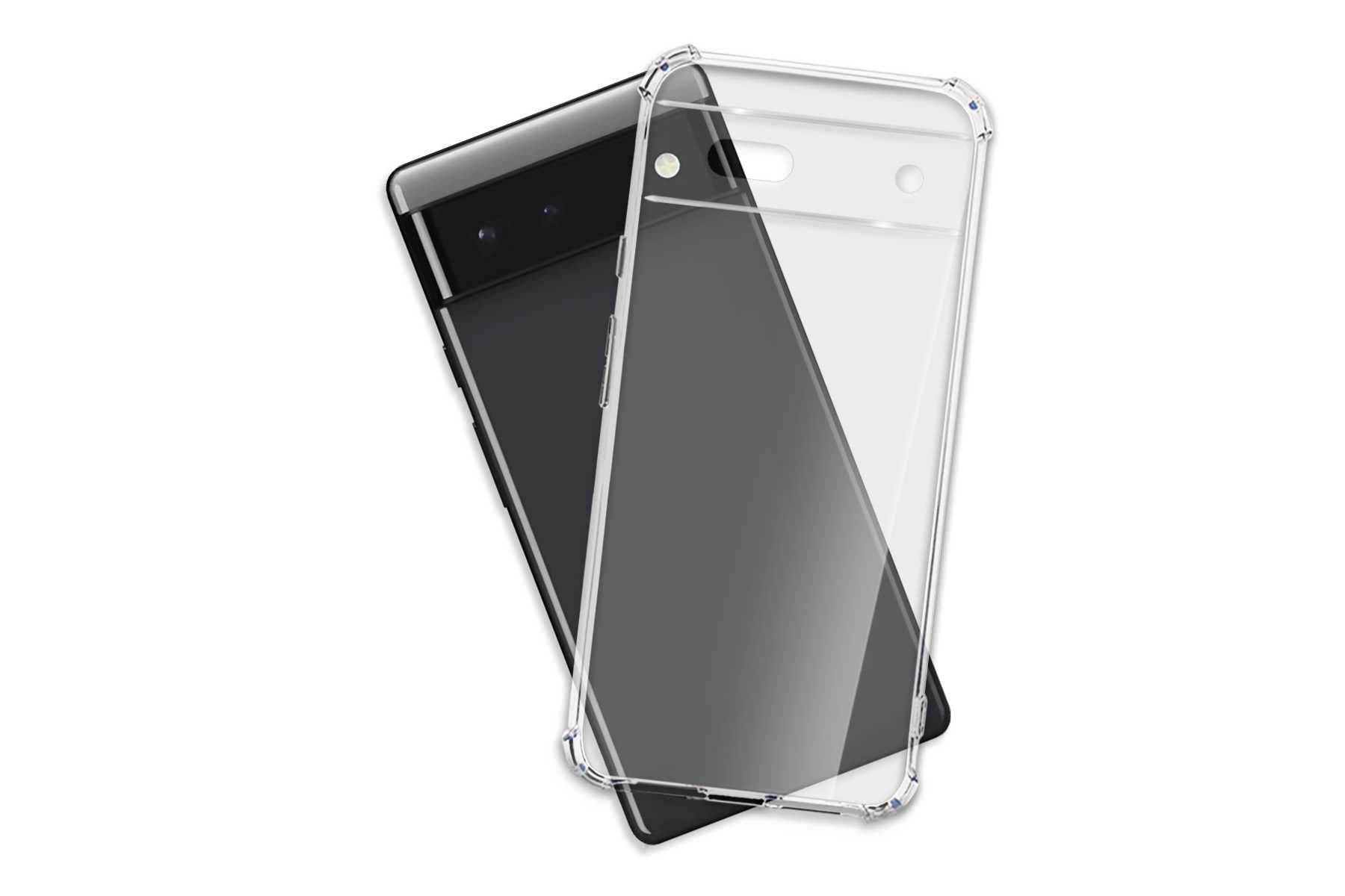MTB MORE ENERGY Clear 6a, Pixel Armor Transparent Case, Google, Backcover
