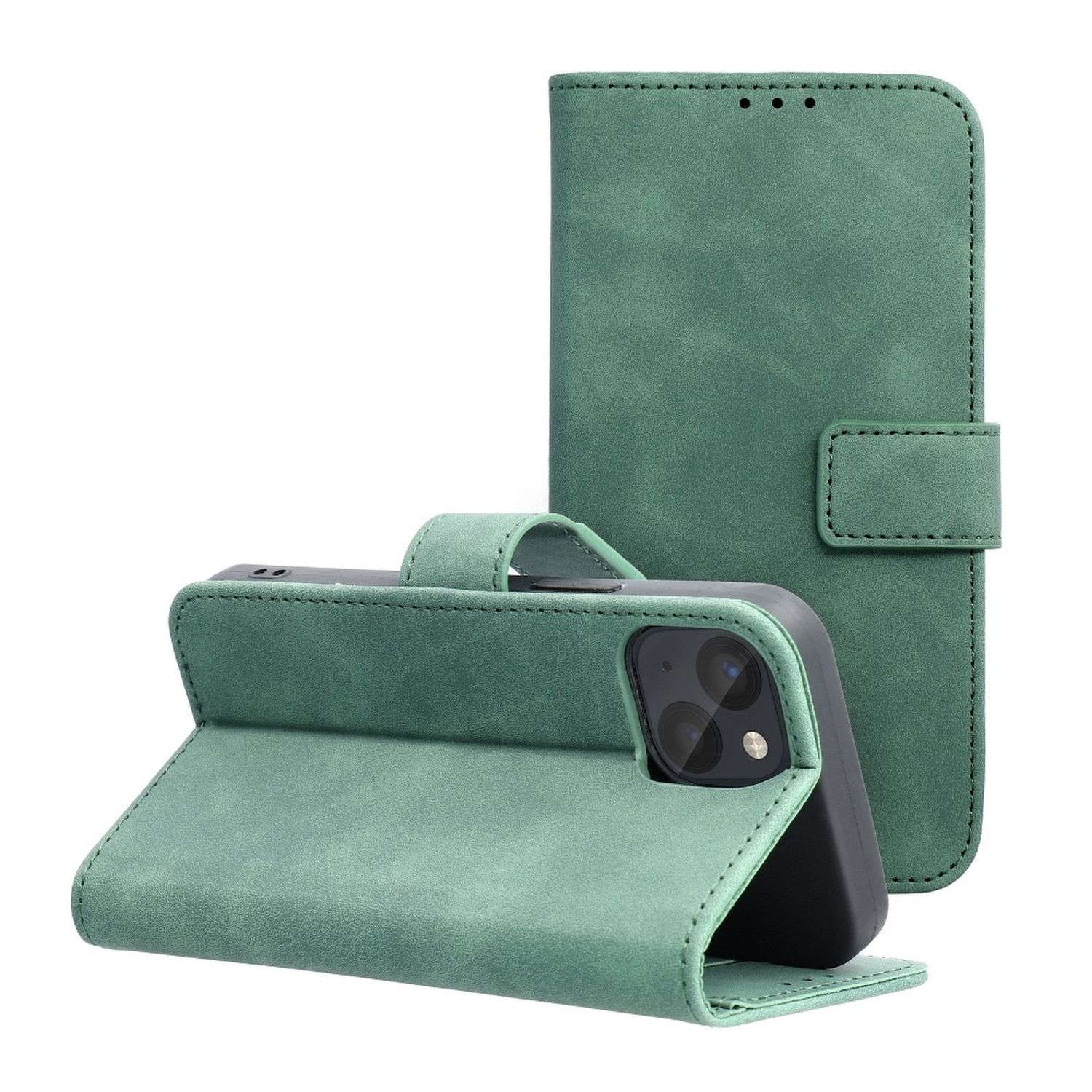 14 Pro, Apple, COFI Grün Bookcover, iPhone TENDER,