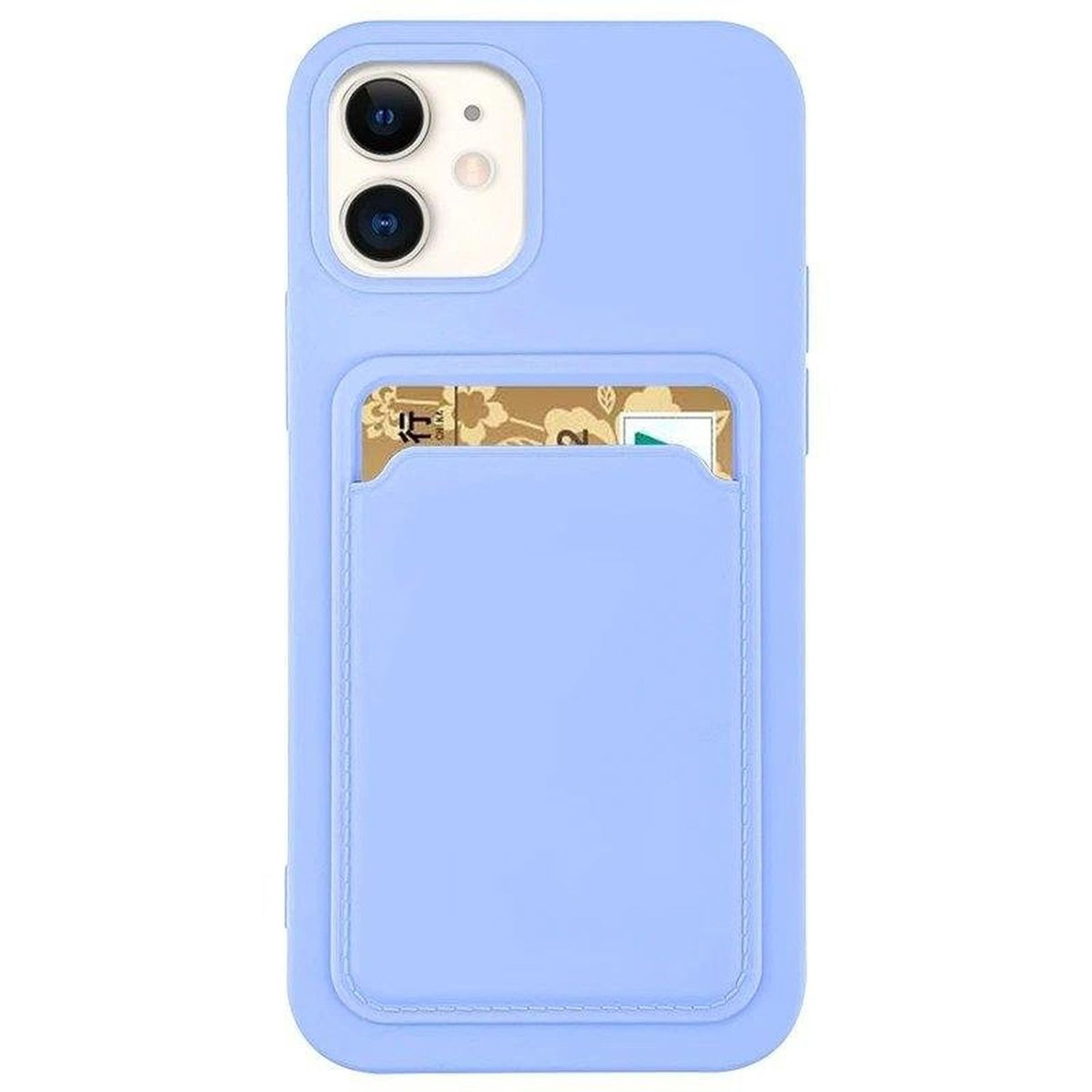 COFI Schutzhülle iPhone Kartenfach, Lila mit 14 Pro Backcover, Max, Apple