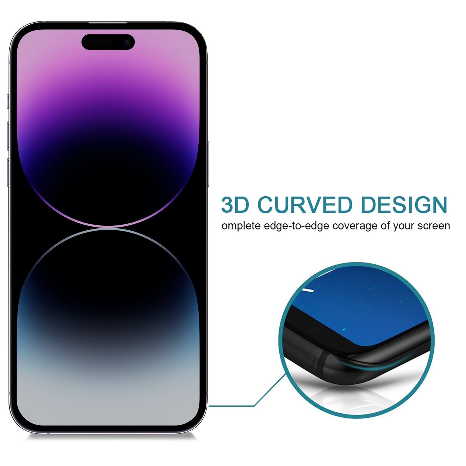 Telefonscreen mit Grafiken, ein geschwungenes Design wird hervorgehoben.