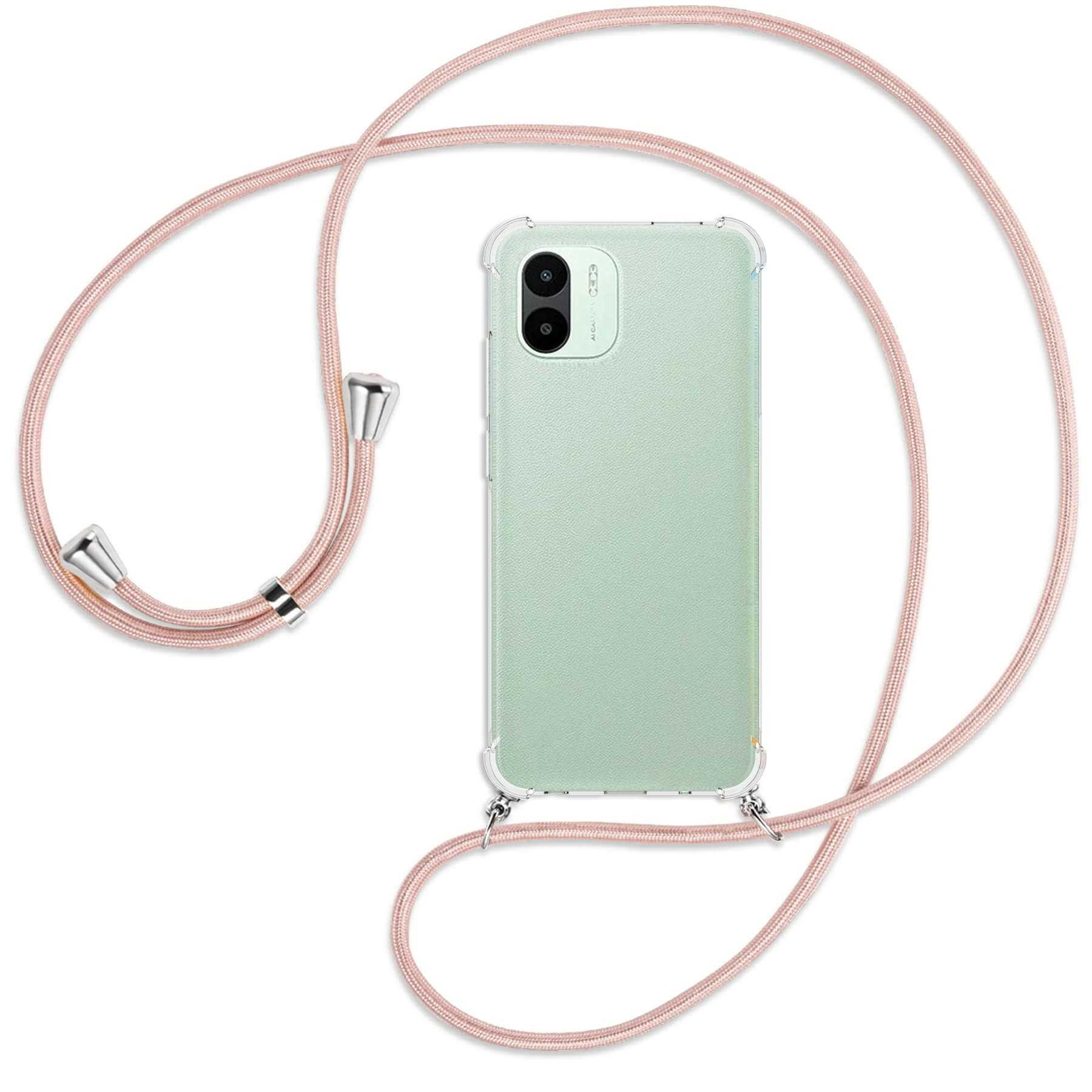 / Kordel, Backcover, Redmi silber A1, Rosegold MORE ENERGY mit A2, MTB Xiaomi, Umhänge-Hülle