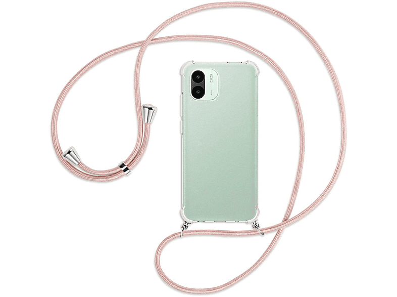 / Kordel, Backcover, Redmi silber A1, Rosegold MORE ENERGY mit A2, MTB Xiaomi, Umhänge-Hülle