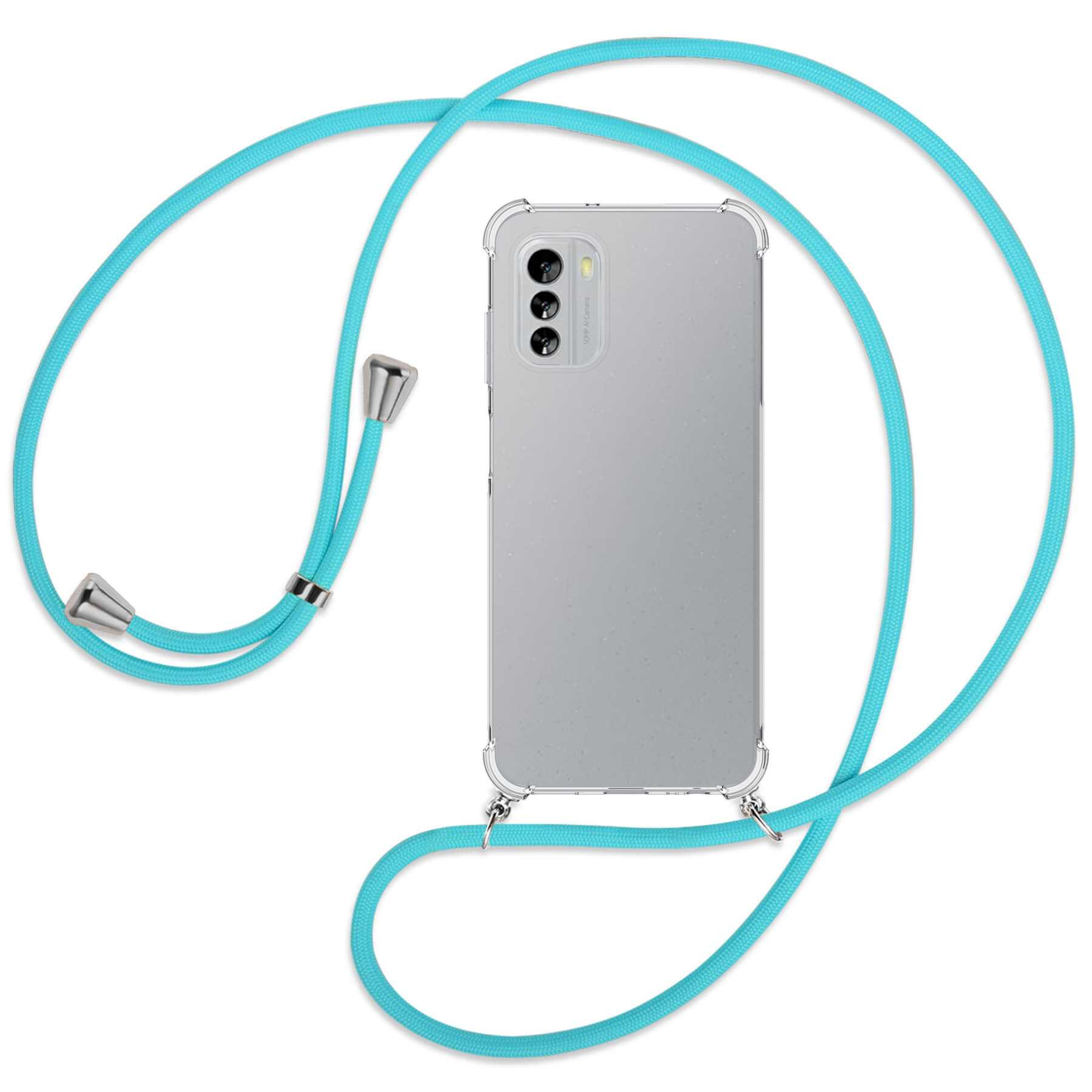 / Backcover, mit Kordel, Türkis silber G60 Nokia, MORE Umhänge-Hülle MTB 5G, ENERGY