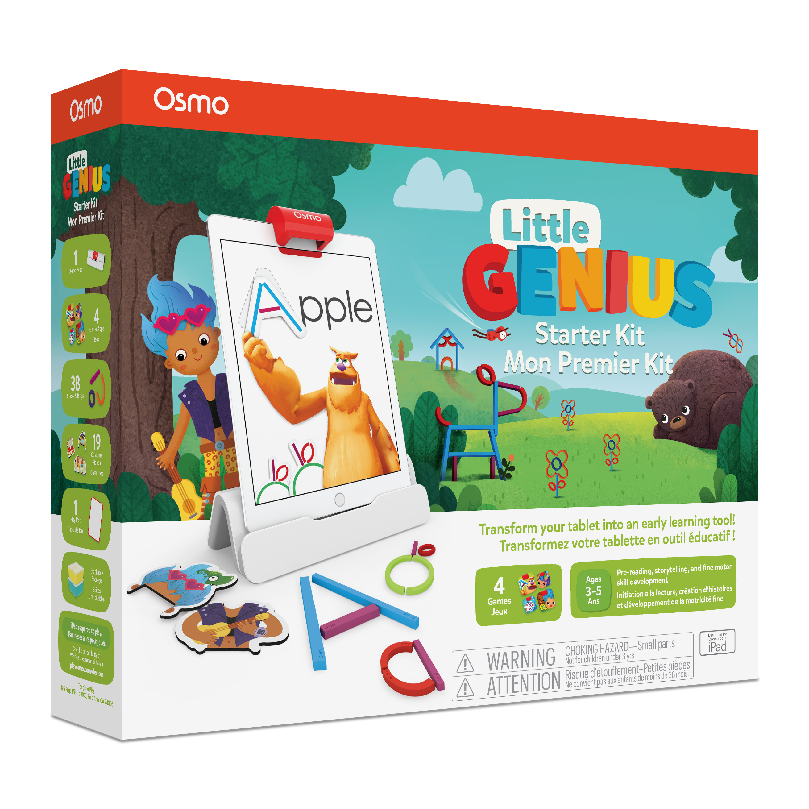 OSMO Little Genius Weiß Kit Lernspiel, Starter