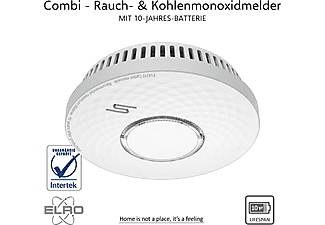 ELRO FV4310 Kombinationsmelder für Rauch und Kohlenmonoxid, Weiß