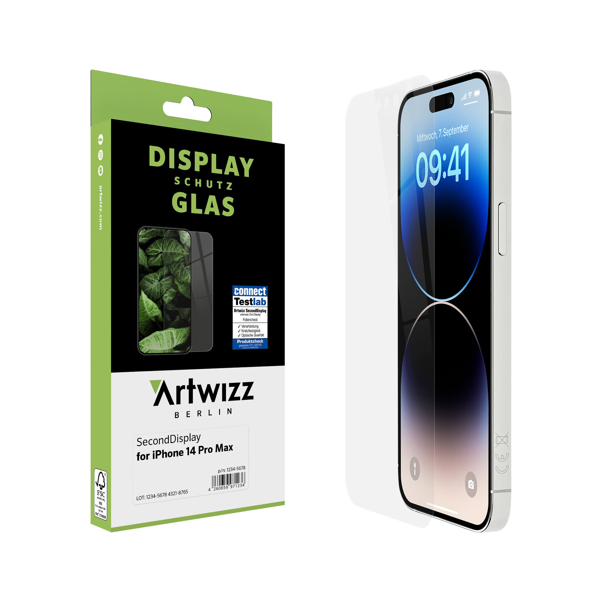 ARTWIZZ SecondDisplay Displayschutz(für Pro Apple 14 iPhone Max)