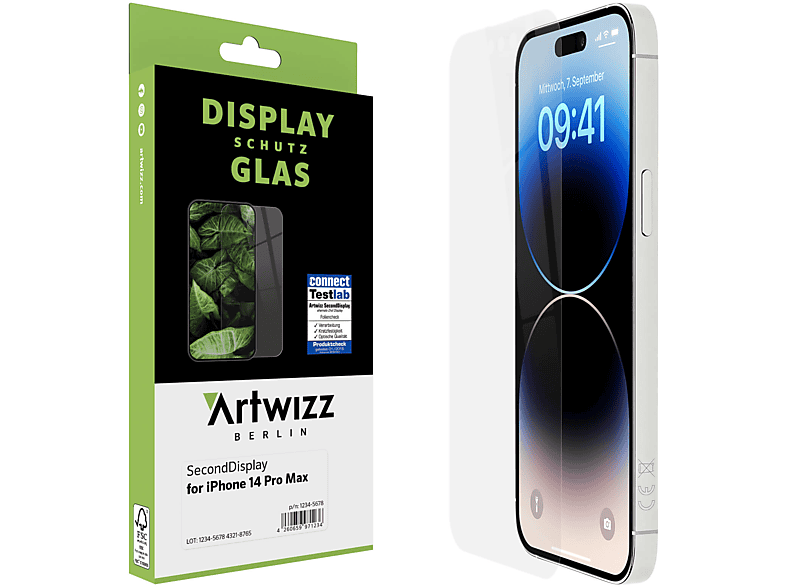 ARTWIZZ SecondDisplay Displayschutz(für Apple iPhone 14 Pro Max)