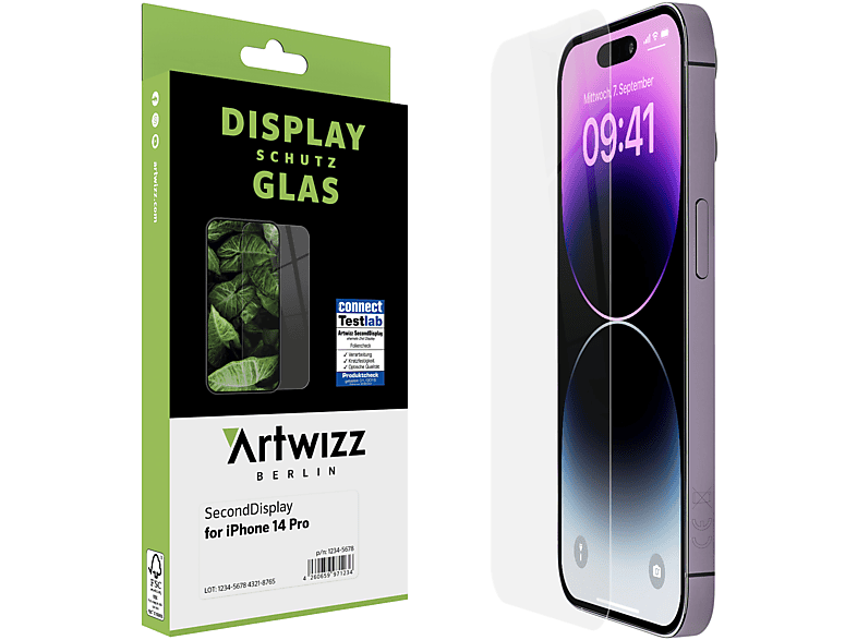 ARTWIZZ Pro) Apple Displayschutz(für 14 iPhone SecondDisplay
