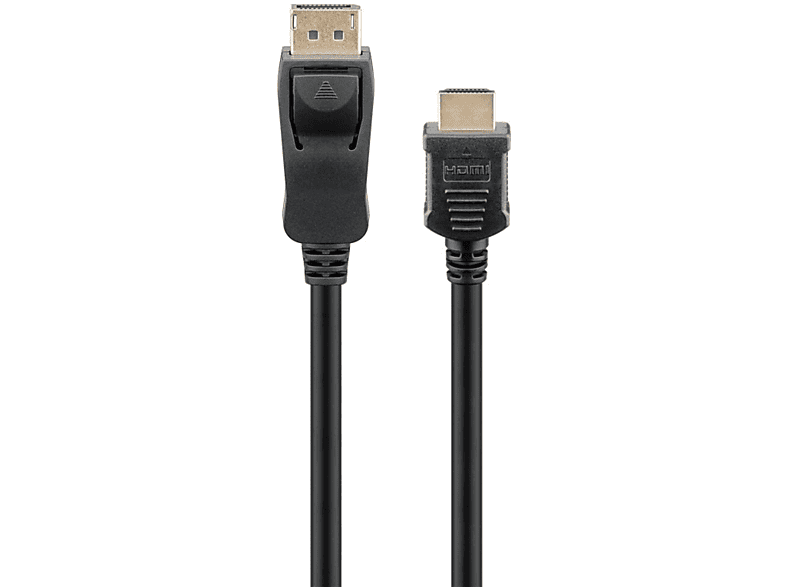 (DP Adapterkabel 1.2/HDMI Adapter-Kabel GOOBAY DisplayPort/HDMI 1.4) HDMI 1 m