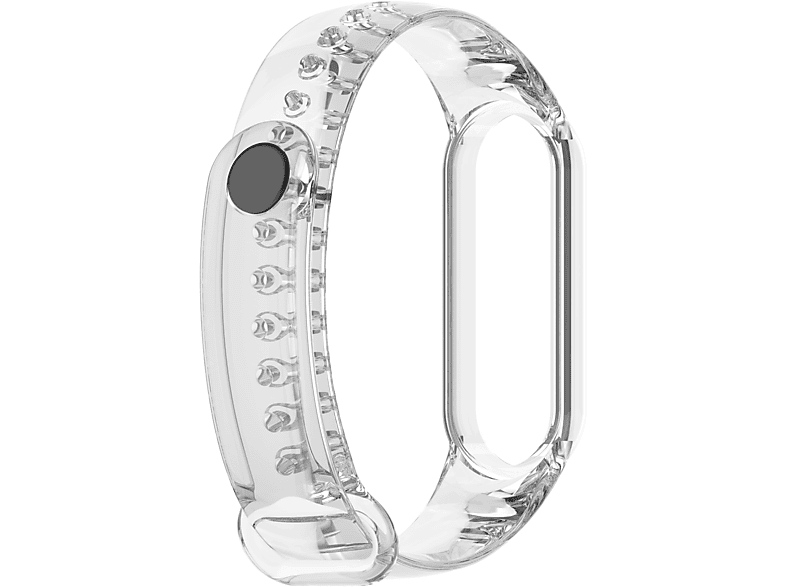 INF Uhrarmband, Ersatzarmband, Xiaomi, Mi Band 5/6, Transparent