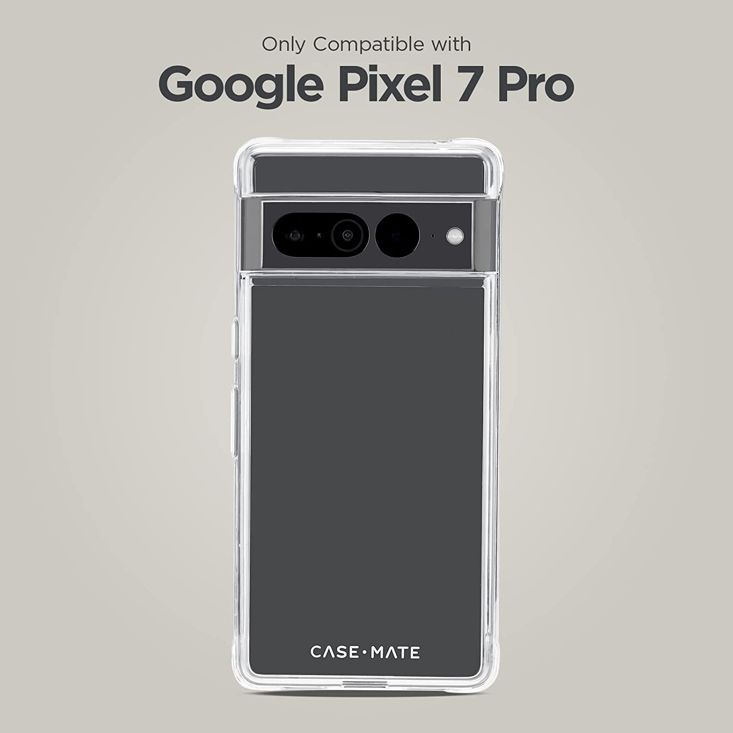 Google, 7 Transparent Tough Pixel Clear, Backcover, Pro, CASE-MATE