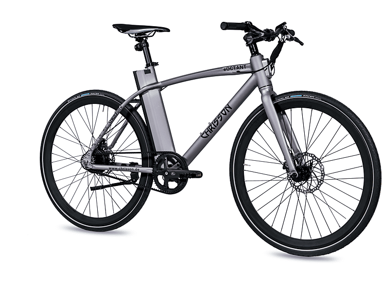 CHRISSON 28 Riemenantrieb (Laufradgröße: 52 Unisex-Rad, Urbanbike eOctant Rahmenhöhe: cm, Zoll, 367 grau) Wh,