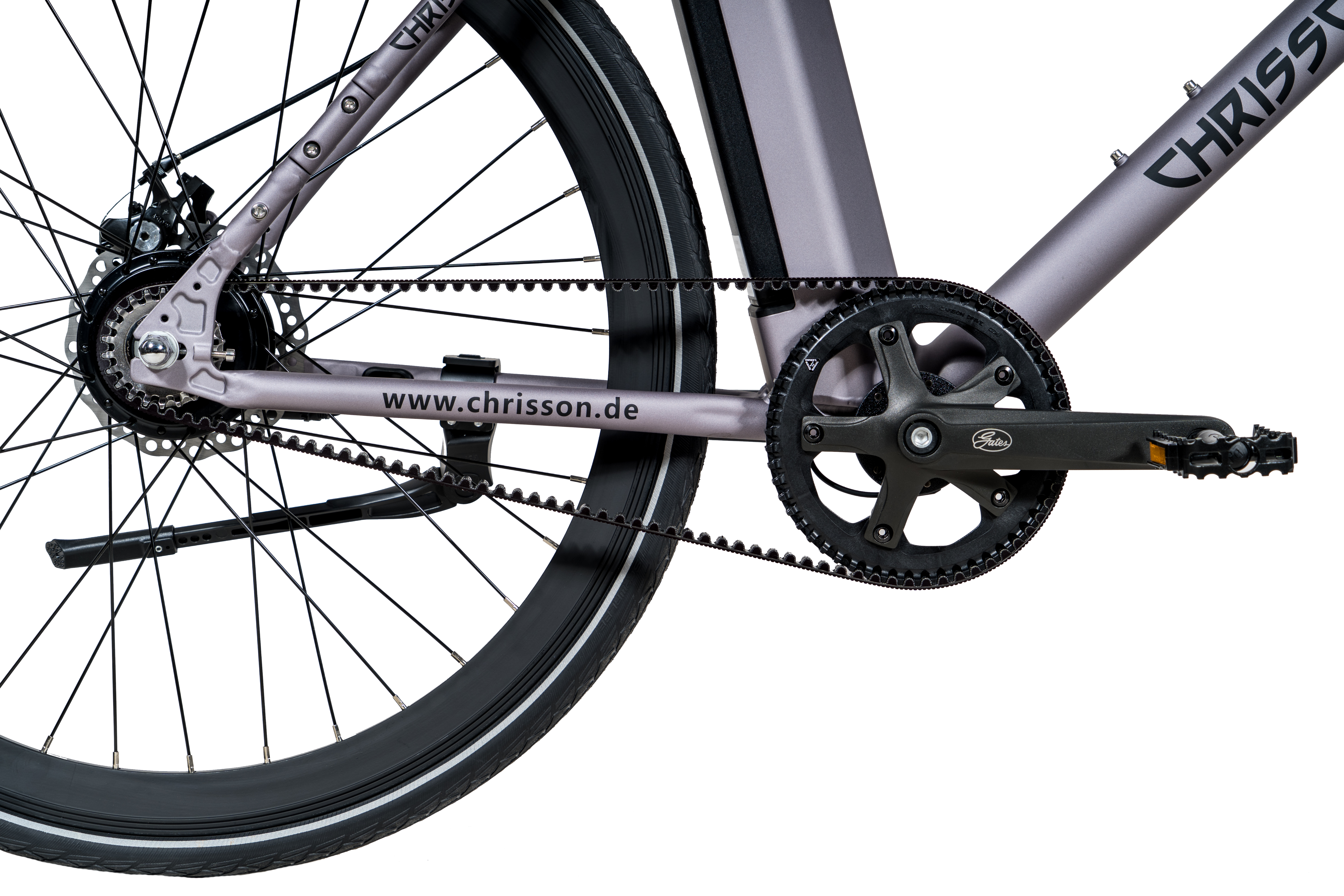eOctant Zoll, 52 Urbanbike Riemenantrieb Unisex-Rad, 28 cm, grau) 367 CHRISSON Wh, Rahmenhöhe: (Laufradgröße: