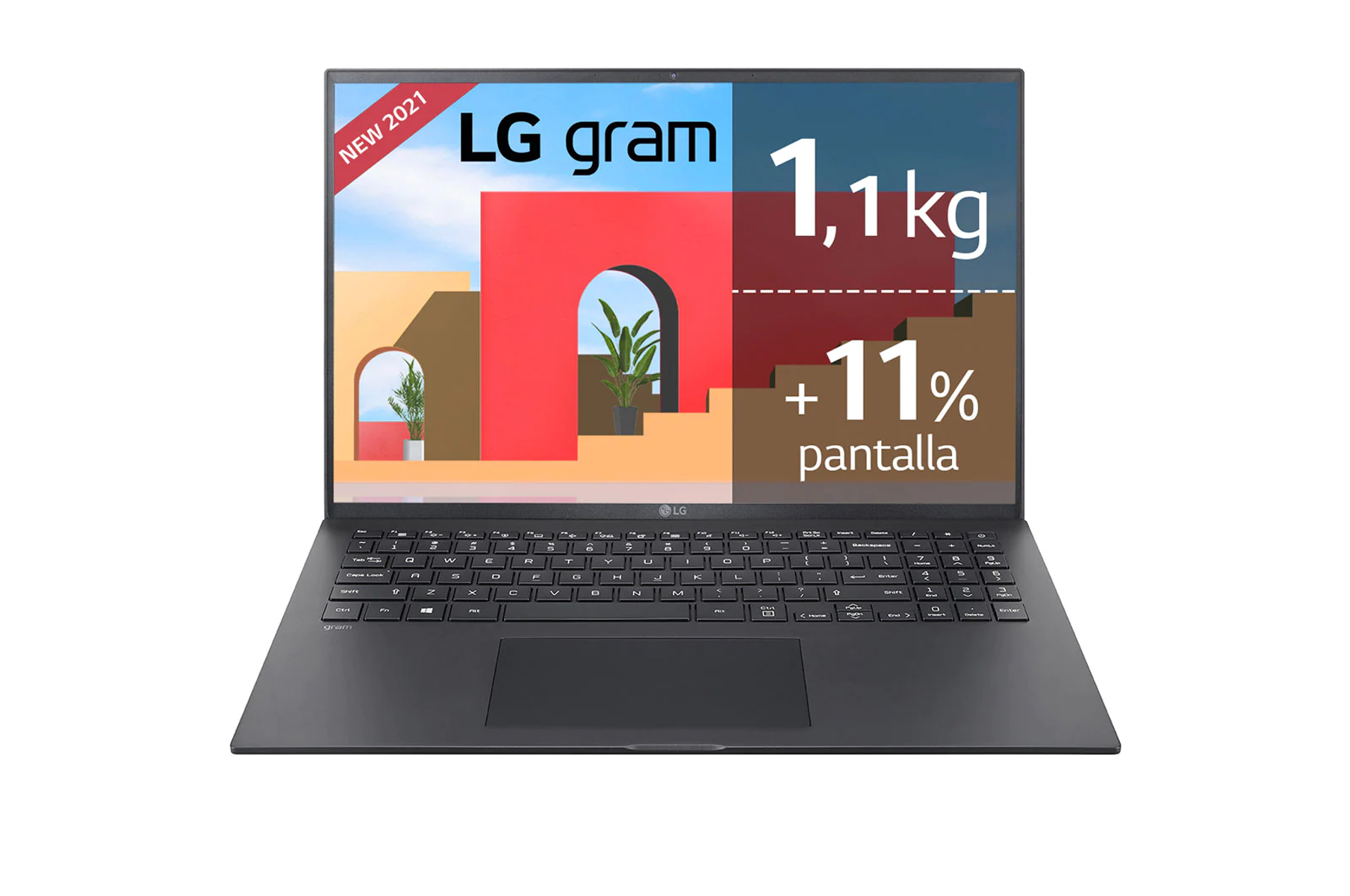 PC Portátil - PORTATIL LG GRAM 16Z95P-G I7-1195G7 16" 16GB SSD1TB WIFI BT W11 HP, 16 ", WQXGA, Intel Core i7-1195G7, 16 GB, 1 TB, Intel Iris Xe Graphics, Windows 11 home Negro