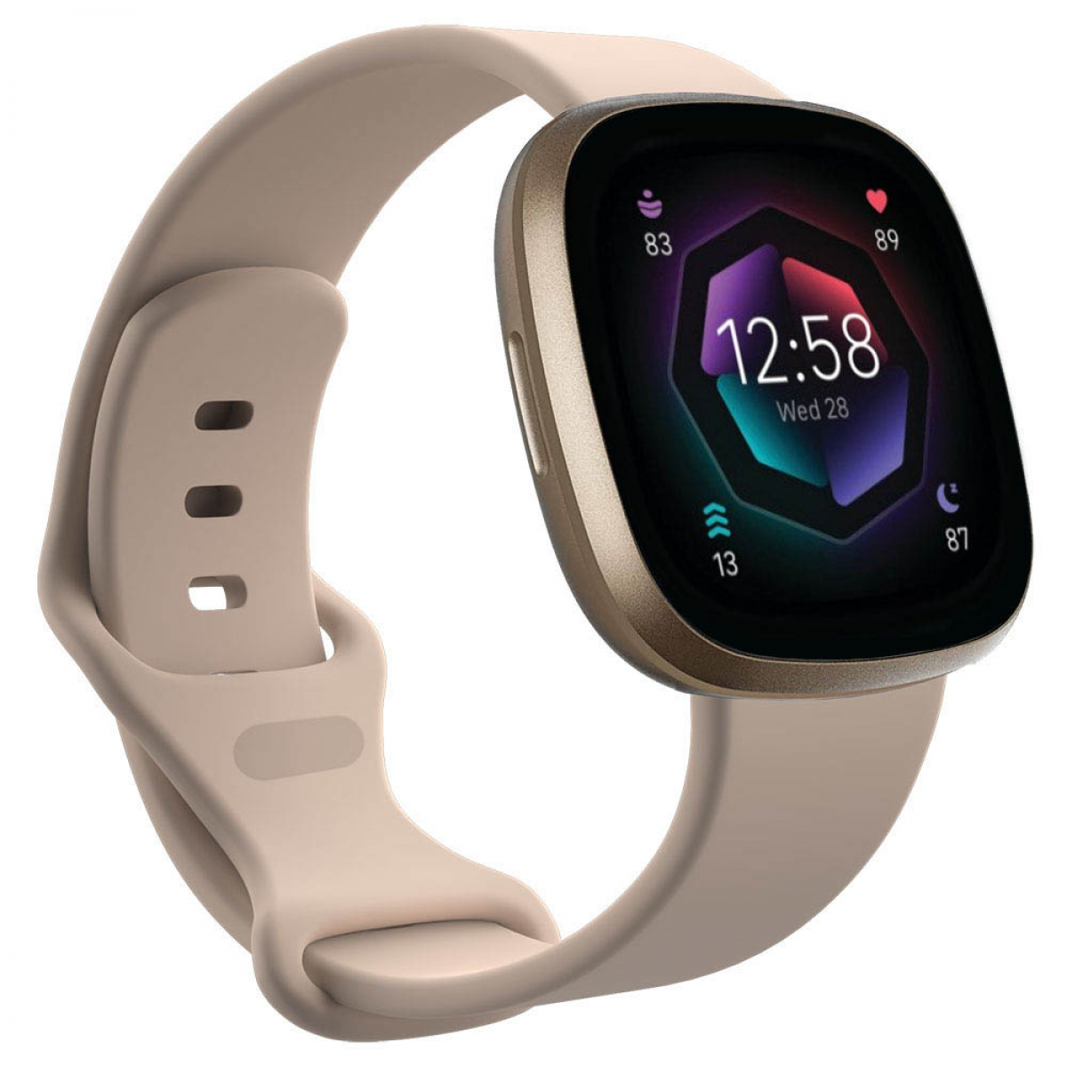 Fitbit, Smartband, 2, Silicone, Sense CASEONLINE Pink Sand
