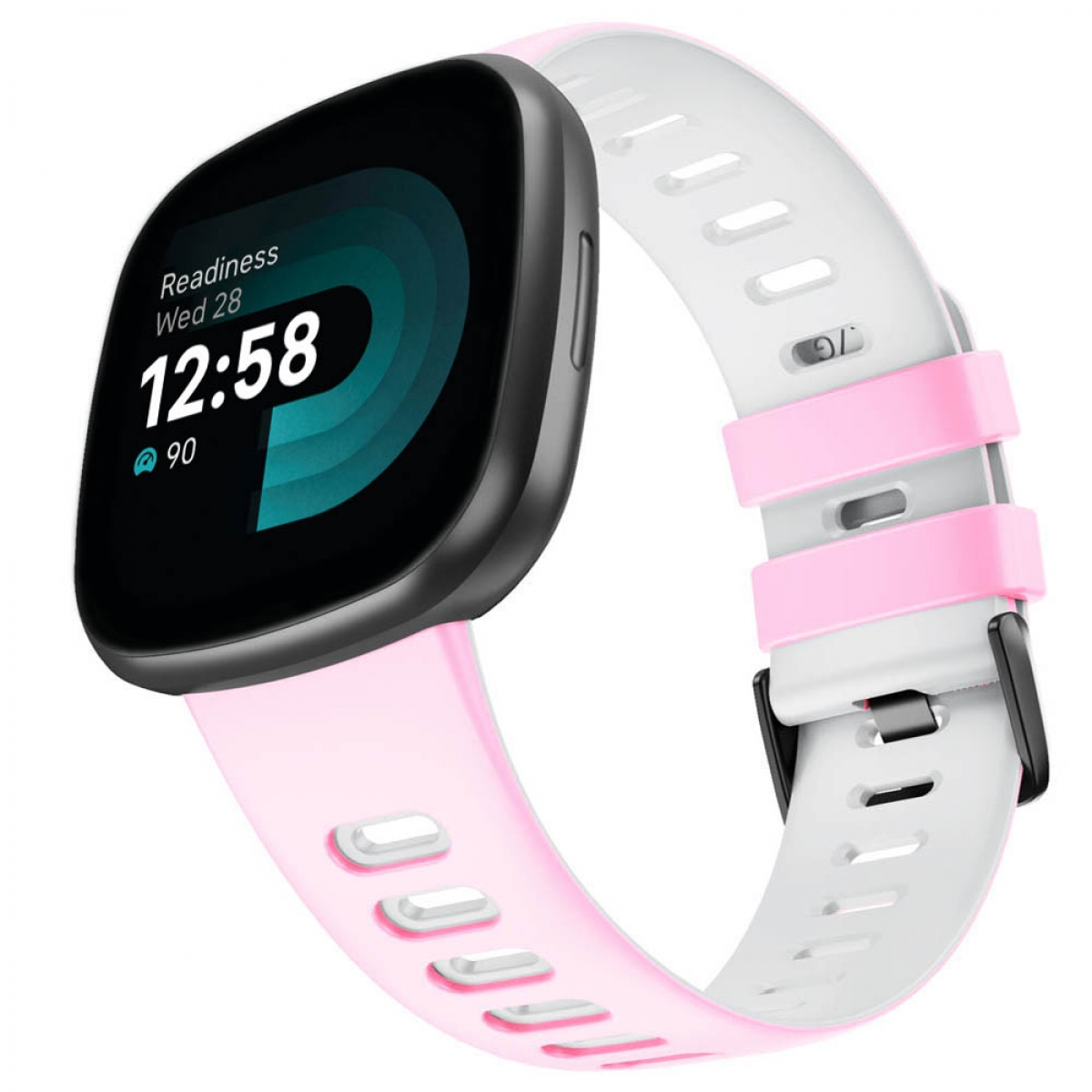 CASEONLINE Twin, Smartband, 4, Versa Garmin, Pink/Weiß