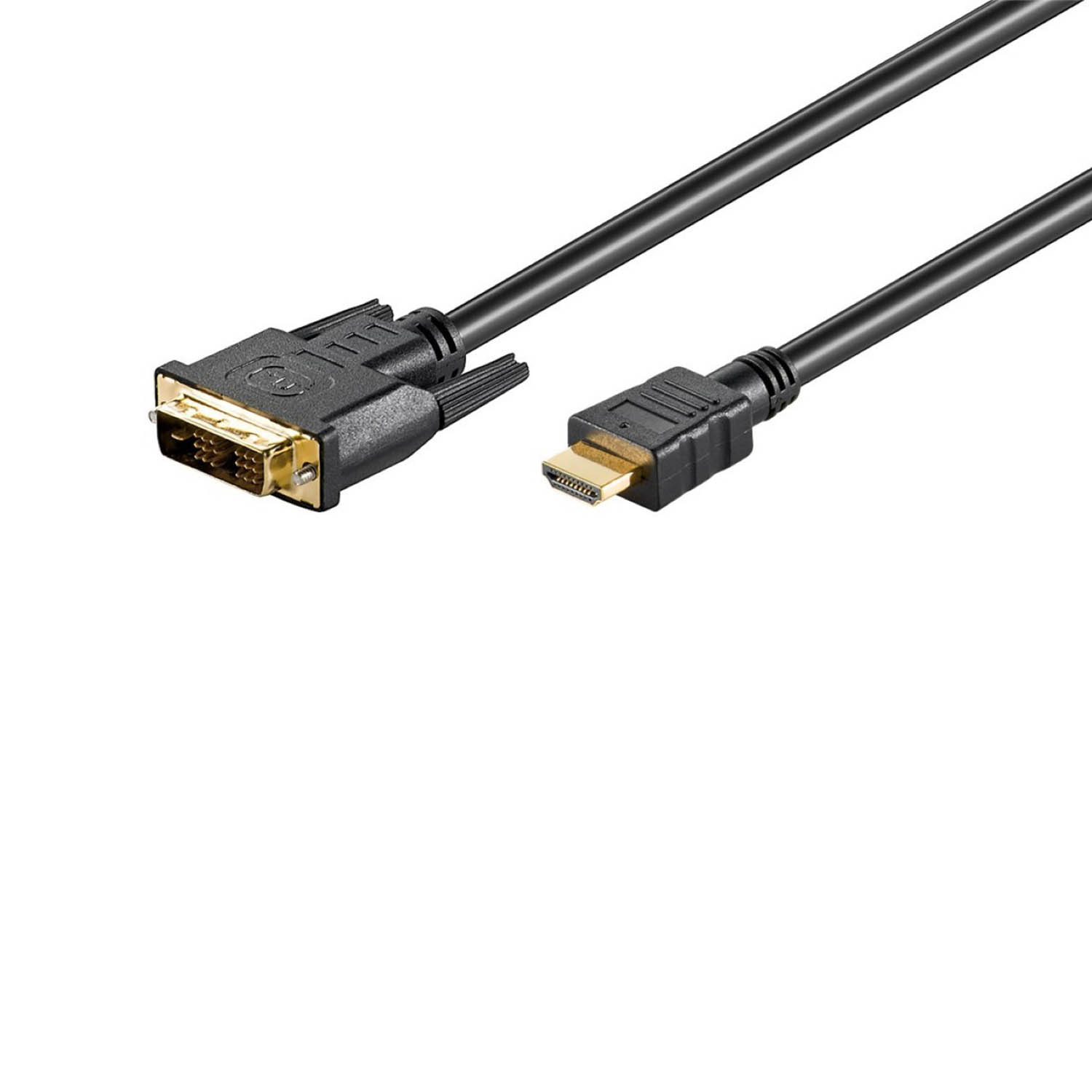 GOOBAY DVI-D/HDMI-Kabel DVI-D/HDMI Adapterkabel, schwarz