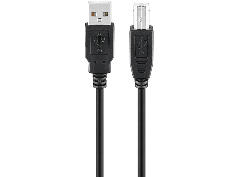 USB 2.0 Hi-Speed Kabel, GOOBAY schwarz USB Kabel