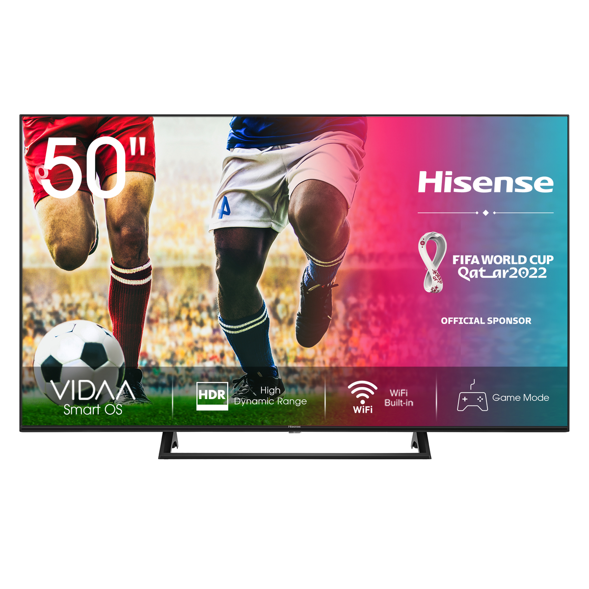 TV LED 50" - 50A7300F HISENSE, UHD 4K, Quad Core (MSD6886), DVB-T2 (H.265)Sí, Negro