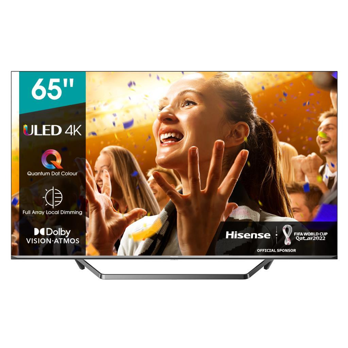 TV LED - 65U7QF HISENSE, UHD 4K, Hi-View Engine - Quad Core (MSD6886), Smart TV, DVB-T2 (H.265)Sí, Negro