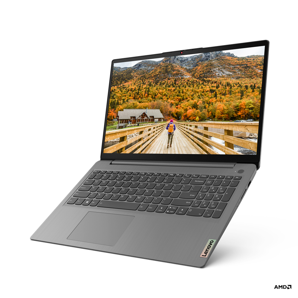 Prozessor, LENOVO mit GB 5 AMD 8 GB Display, 15,6 512 Notebook RAM, Ryzen™ Grau SSD, Zoll S7800099,