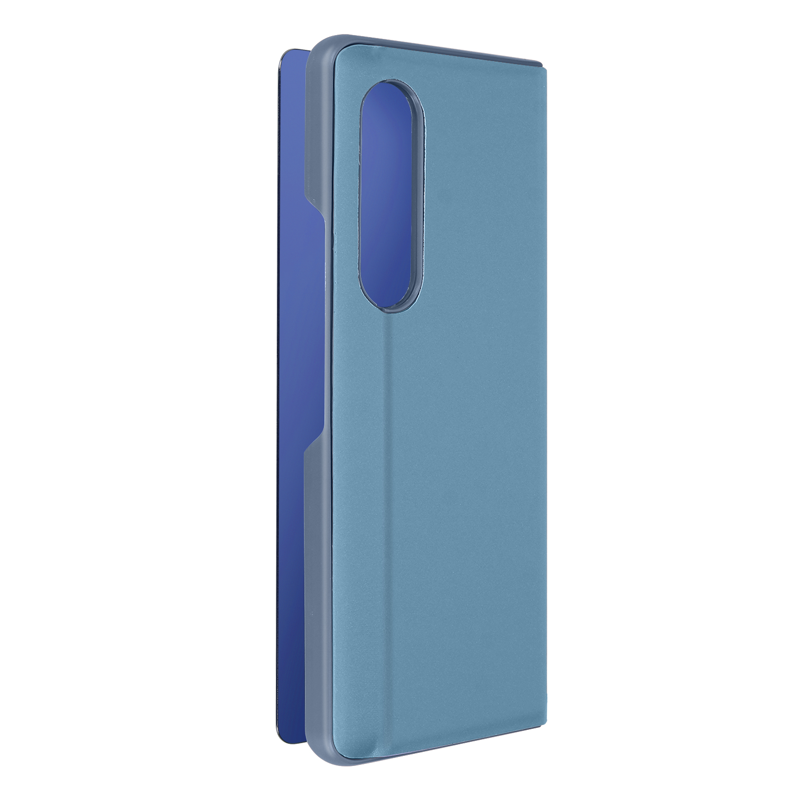 AVIZAR Z Fold Backcover, Spiegelhülle Blau Samsung, Series, 3, Galaxy