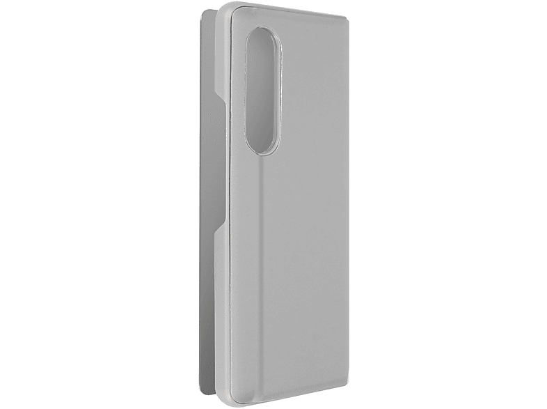 Backcover, 3, Fold Galaxy Samsung, Silber Spiegelhülle AVIZAR Series, Z