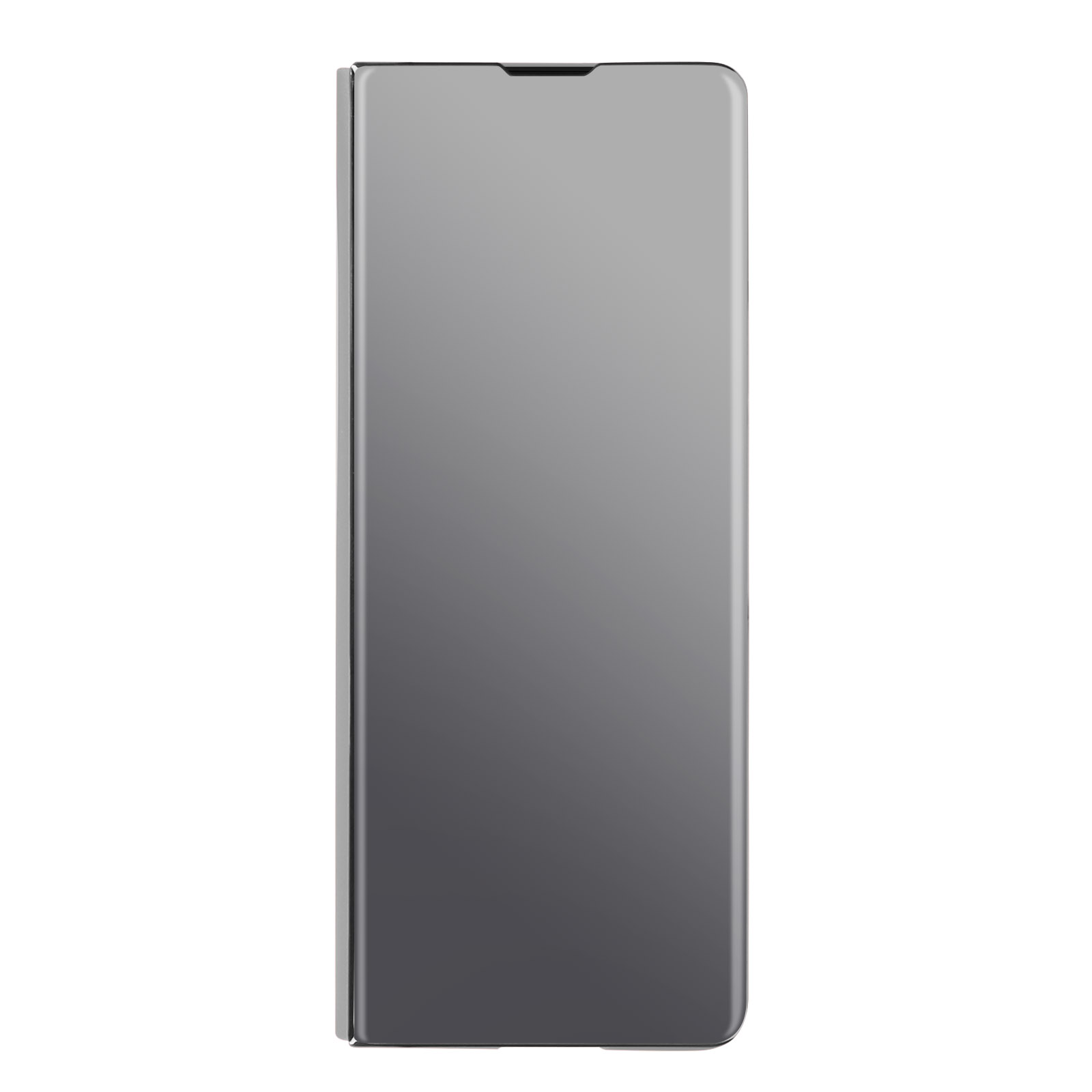 Backcover, 3, Fold Galaxy Samsung, Silber Spiegelhülle AVIZAR Series, Z