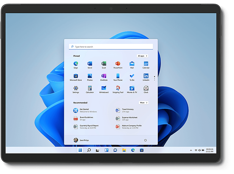 MICROSOFT 8PW-00049, Tablet mit 13 Zoll Display,  Prozesssor, 16 GB RAM, 256 GB SSD, SSD, Intel, Grau
