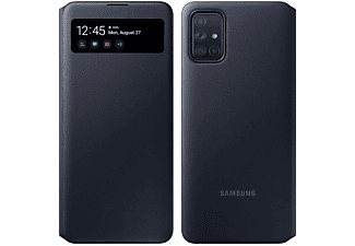 SAMSUNG S View Wallet Cover Series, Bookcover, Samsung, Galaxy A71, Schwarz