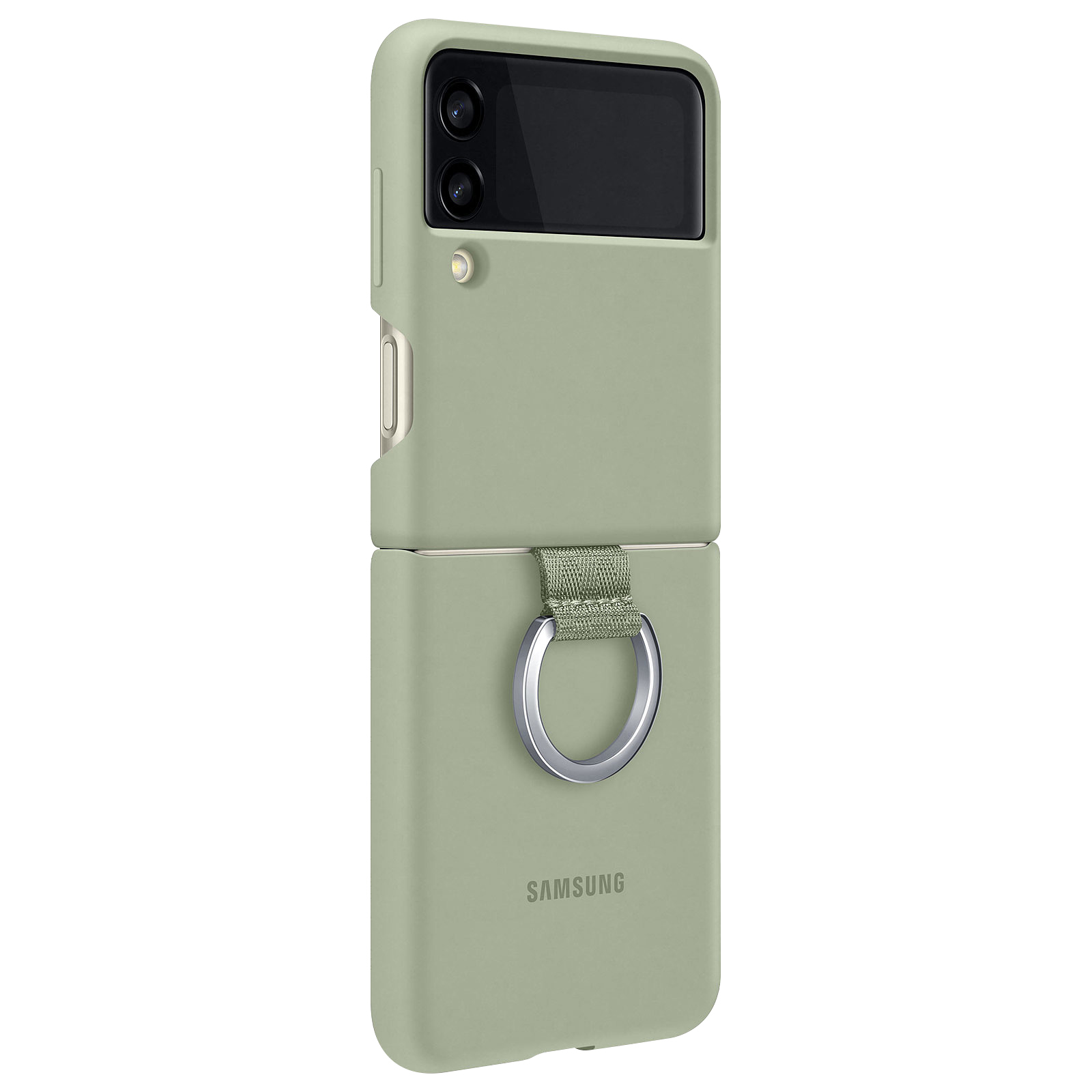 SAMSUNG Zitronengrün 3, Backcover, Silicone Galaxy Cover Z Flip Samsung, Series,