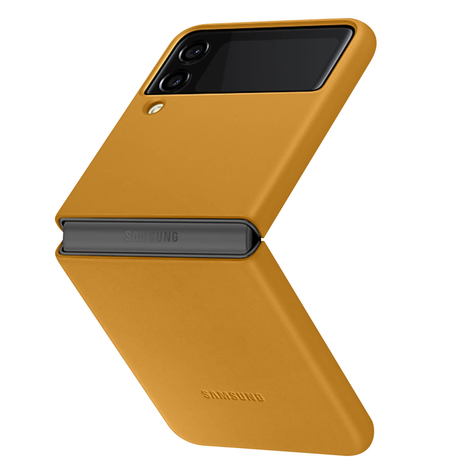 Flip Gelb SAMSUNG Backcover, Echtleder Series, 3, Samsung, Z Galaxy