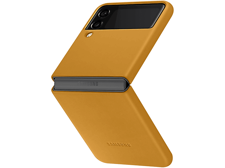 Flip Gelb SAMSUNG Backcover, Echtleder Series, 3, Samsung, Z Galaxy
