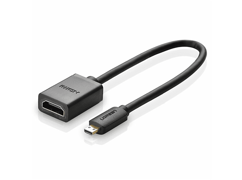 UGREEN Micro HDMI 19 Pin Kabeladapter, Schwarz