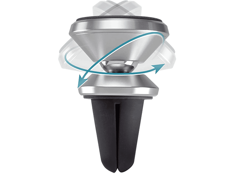 COFI Magnethalter für Lüftungsgitter KFZ-Halterung, Silber