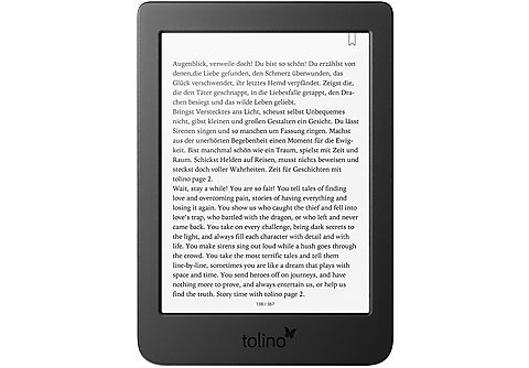 TOLINO page 2  8 GB USB eBook-Reader schwarz