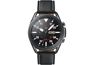 SAMSUNG Galaxy Watch 3 Smartwatch Echtleder Armband, schwarz